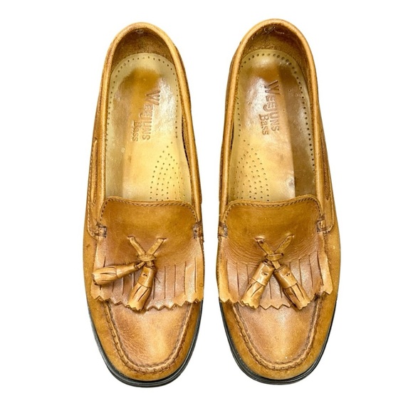 G.H. Bass & Co. Weejuns “Marietta II” Leather Tassel Loafers - Size 6M - Picture 1 of 10